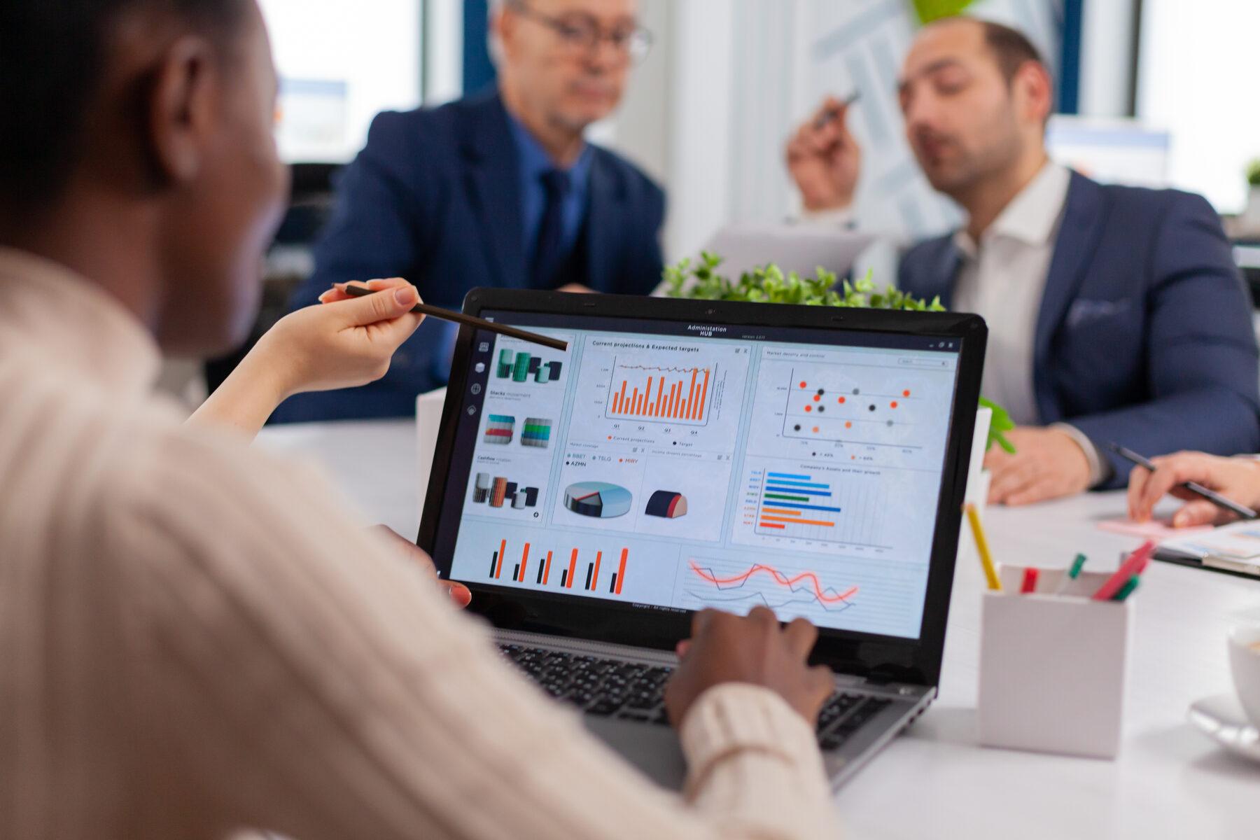 Team reviewing results after go-live